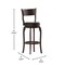 Flash Furniture Nichola Classic Open Back Swivel Pub Barstool w/Wood Frame & LeatherSoft Seat, Espresso/Black ES-NT2-29-ESP-GG - alternate 6